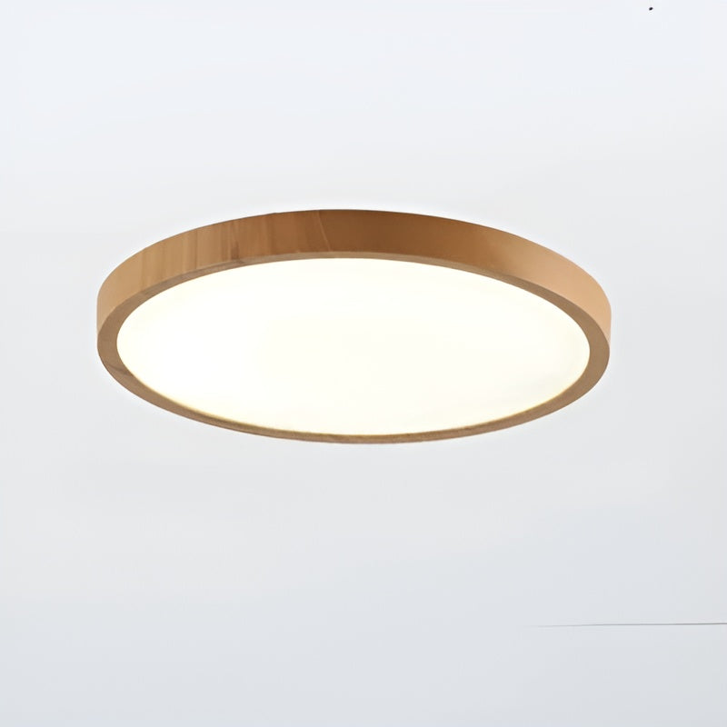 GrainGlow Light - Modern Ultra-Thin Wood Ceiling Light | Stornfield