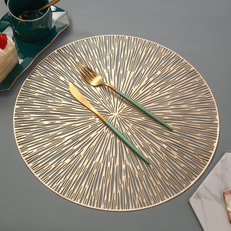 Stornfield | NebulaGlow™ Dinner Placemats | Elegant Table Linens with Galactic Design | Heat-Resistant & Non-Slip Table Decor