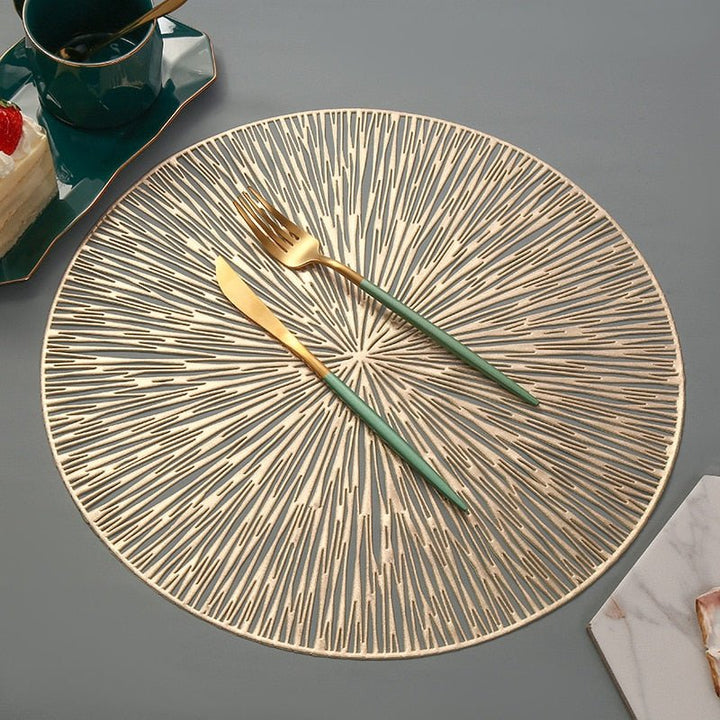Stornfield | NebulaGlow™ Dinner Placemats | Elegant Table Linens with Galactic Design | Heat-Resistant & Non-Slip Table Decor