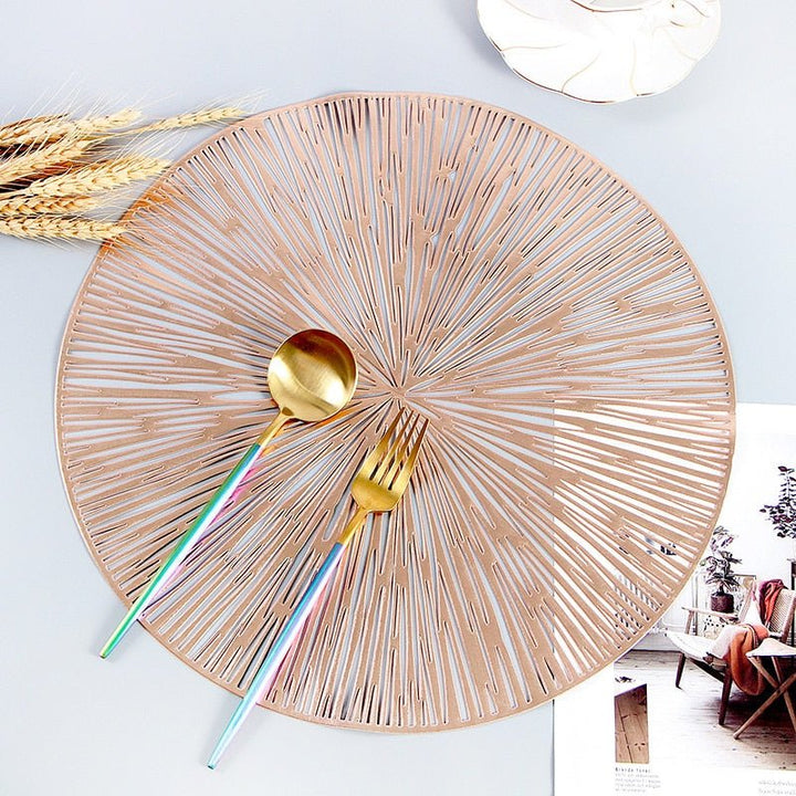 Stornfield | NebulaGlow™ Dinner Placemats | Elegant Table Linens with Galactic Design | Heat-Resistant & Non-Slip Table Decor