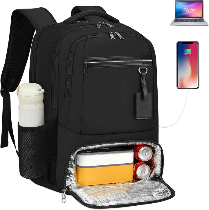 Waterproof Laptop & Lunch Backpack with USB Port – Multi-Compartment Travel Bag | Stornfield
