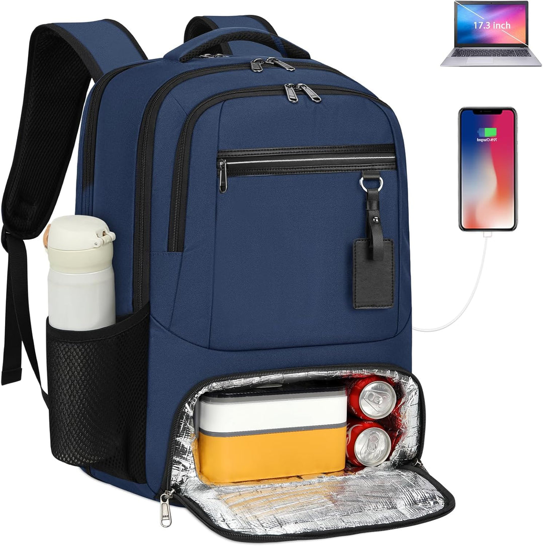 Waterproof Laptop & Lunch Backpack with USB Port – Multi-Compartment Travel Bag | Stornfield