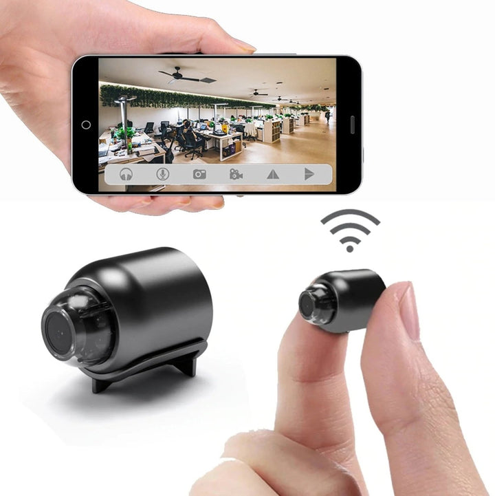 Small wireless night vision camera for home security