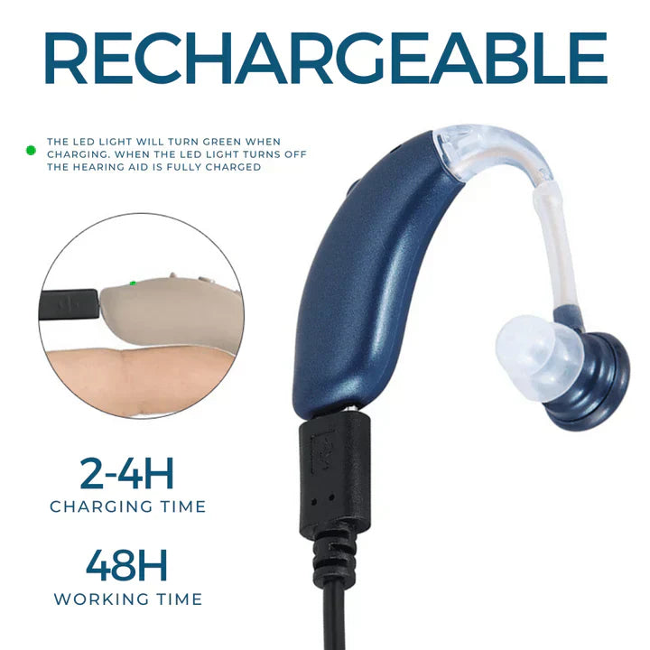 Rechargeable hearing assistance device for adults | Stornfield