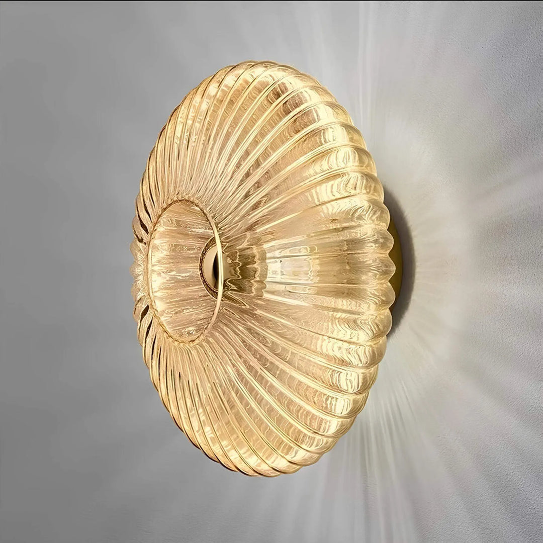 Stornfield | – Verre avec lampe murale à paroi ondulée