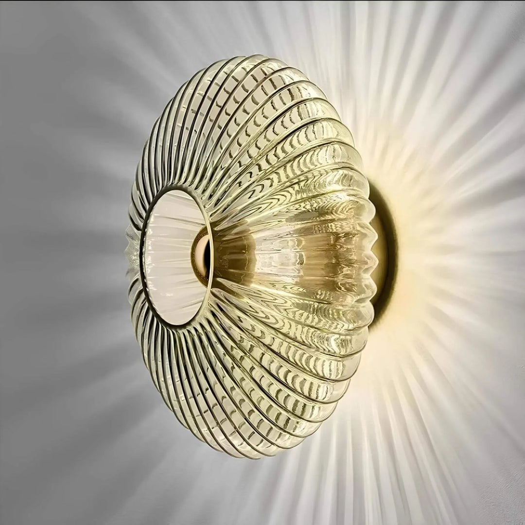 Stornfield | – Verre avec lampe murale à paroi ondulée