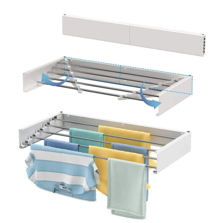 Stornfield | AetherDry™ | Foldable Wall-Mounted Drying Rack | Space-Saving Laundry Solution for Efficient Drying in Small Spaces