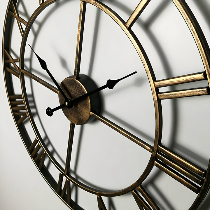 Stornfield | Iron Wall Clock with Roman Numerals