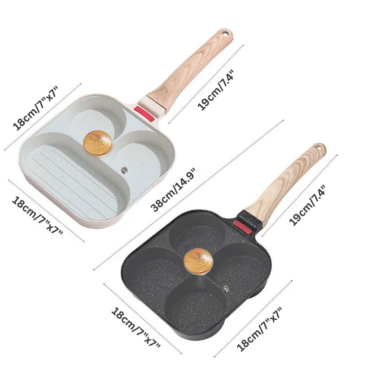Nonstick Egg Frying Pan with Lid Kitchen Breakfast Grill | Stornfield