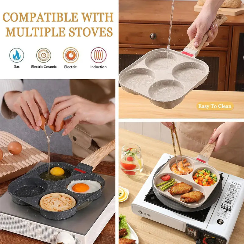 Nonstick Egg Frying Pan with Lid Kitchen Breakfast Grill | Stornfield