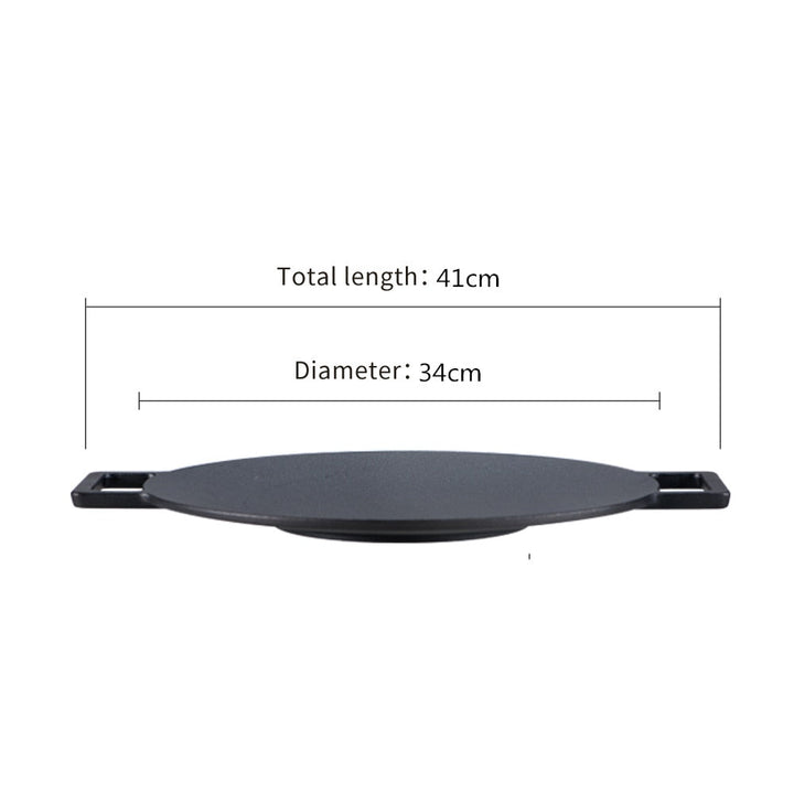 Nonstick Frying Pan Outdoor Cast Iron BBQ Plate Camping Grill Pan | Stornfield
