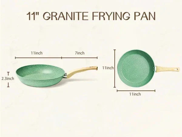 Nonstick Frying Pan Skillet Non Toxic Healthy Stone Cookware | Stornfield