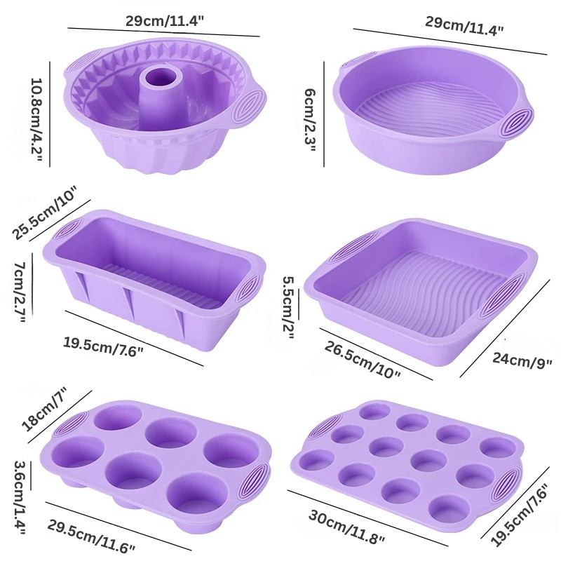 Non-Stick Silicone Cake, Muffin, Bread Pans | Stornfield