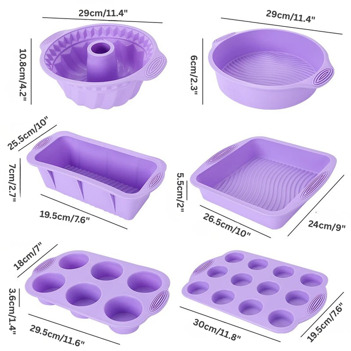 Non-Stick Silicone Cake, Muffin, Bread Pans | Stornfield