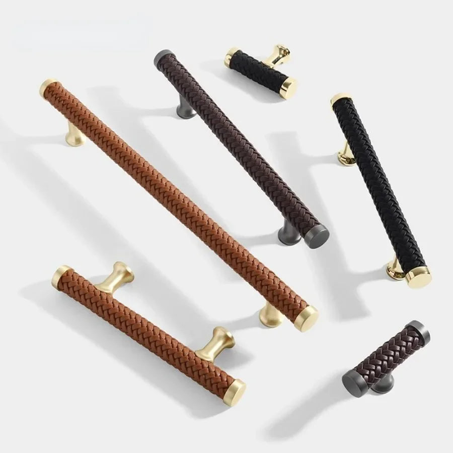 Nordic Leather Drawer Pulls for Cabinets and Furniture | Stornfield