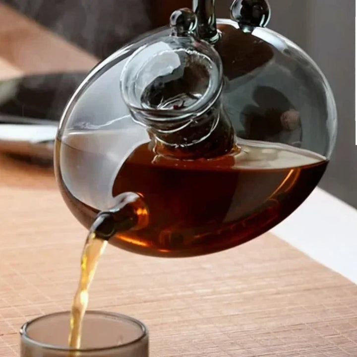 Nordic Style Heat Resistant Glass Tea Kettle with Infuser Teapot Set | Stornfield