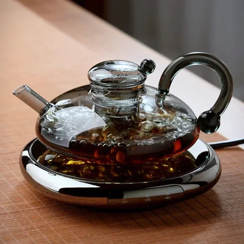Nordic Style Heat Resistant Glass Tea Kettle with Infuser Teapot Set | Stornfield