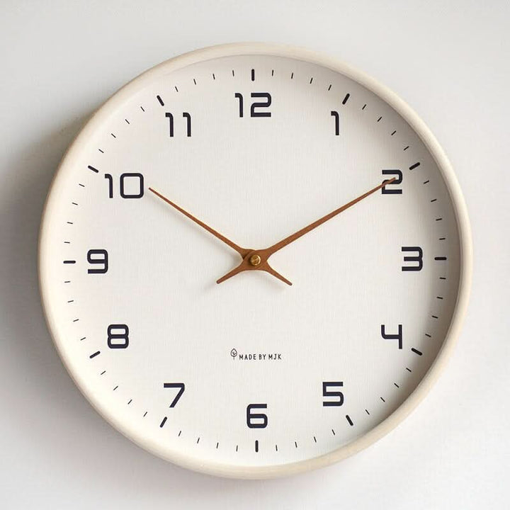 NordicTime Wooden Wall Clock Silent Scandinavian | Stornfield
