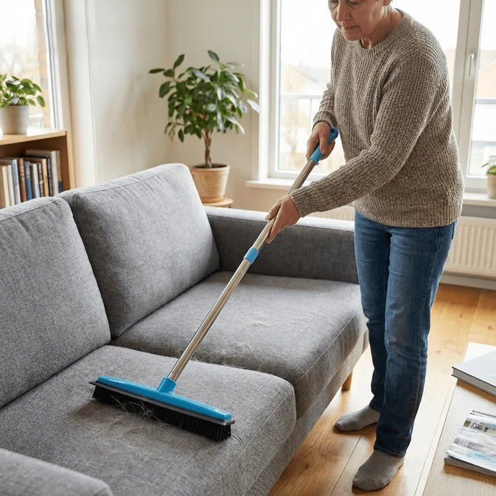 Pet hair remover broom with telescopic handle | Stornfield