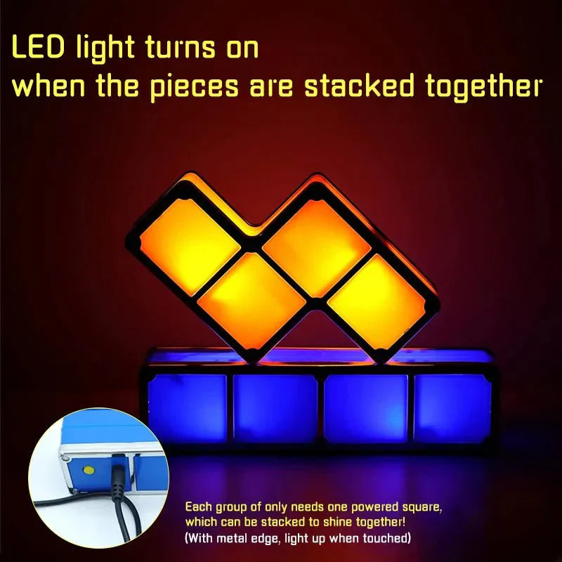 Novelty 3D Buildable Puzzle Night Light with LED Colors | Stornfield