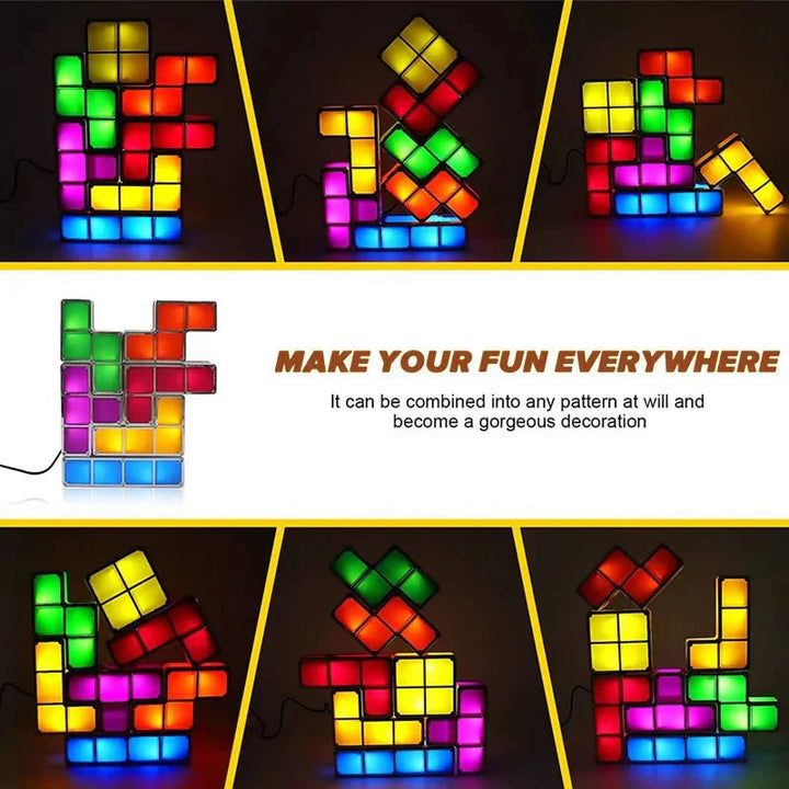 Novelty 3D Buildable Puzzle Night Light with LED Colors | Stornfield