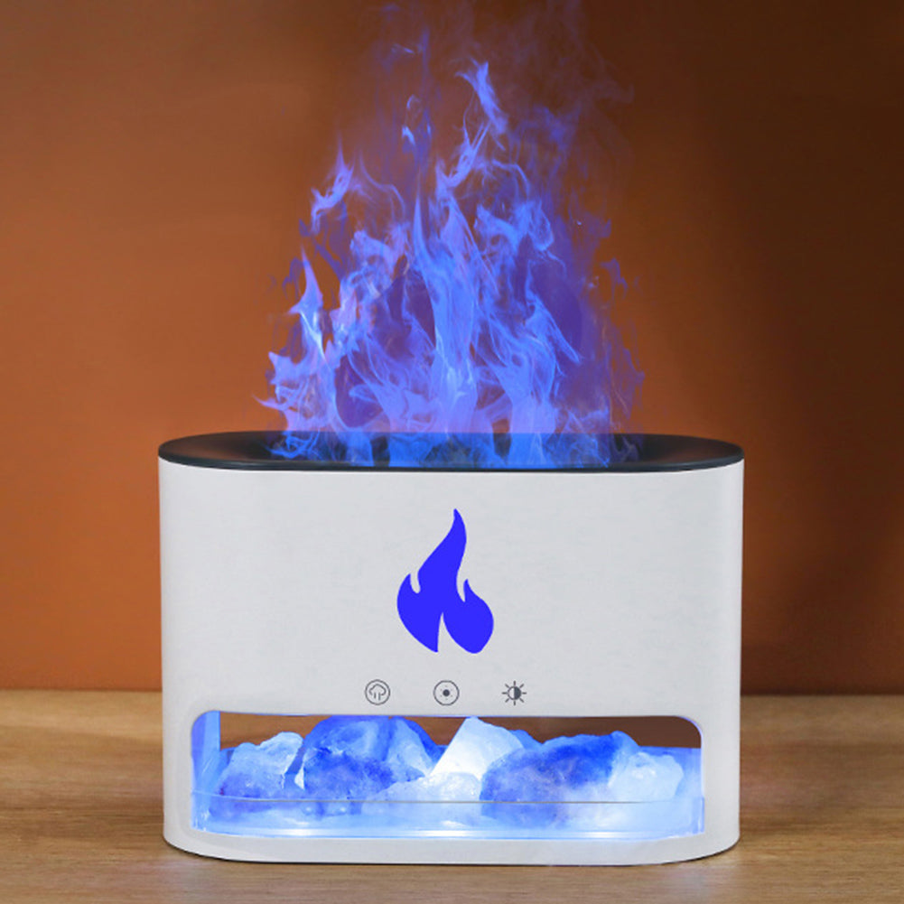 Vaporizer with crystal salt stone fire