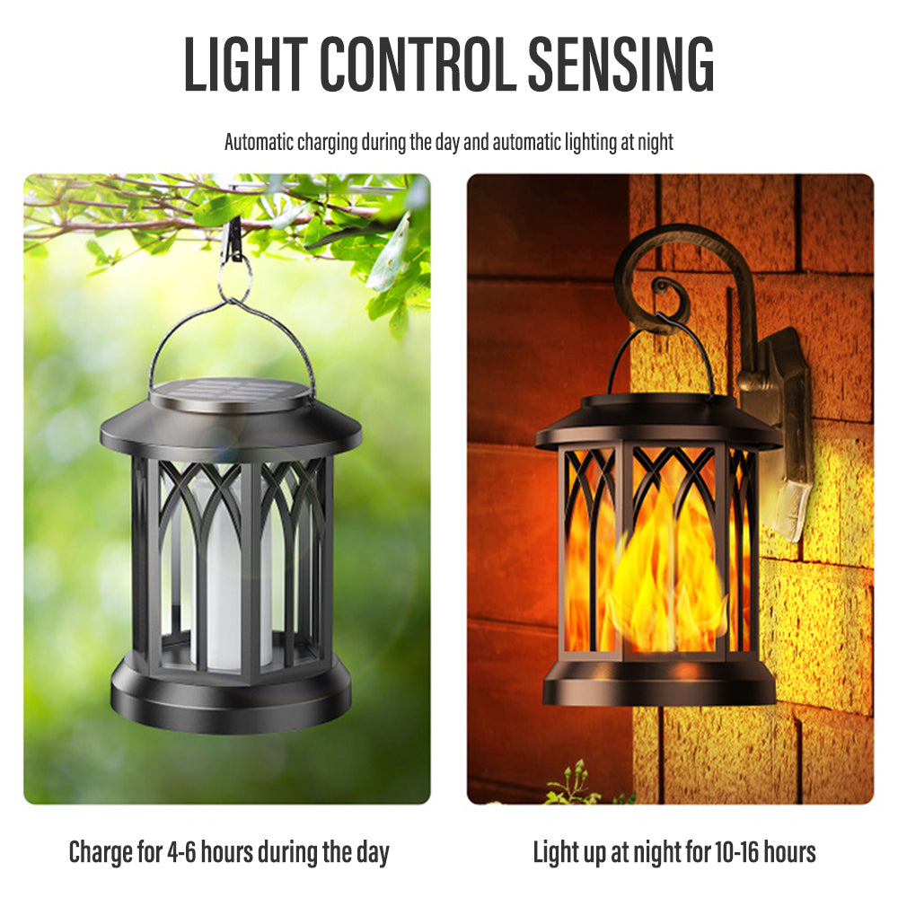 Stornfield | FlameGlow™ - Hanging Solar Flame Lantern (2 Pack)