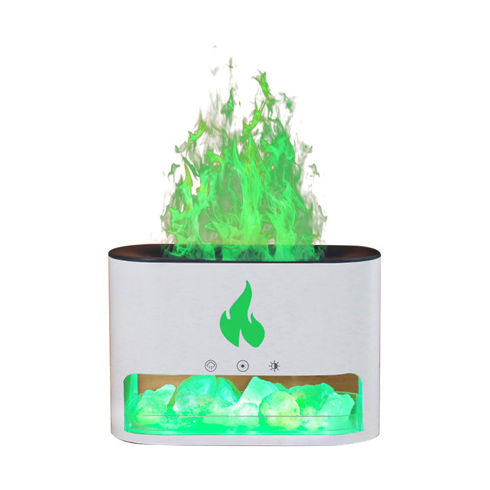 Vaporizer with crystal salt stone fire