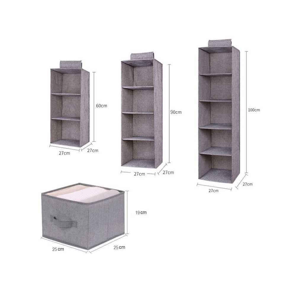 Fabric hanging storage 3 pieces - 6 parts | Stornfield