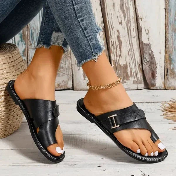 Stornfield | Women's Orthopedic Hallux Valgus Correction Leather Sandals