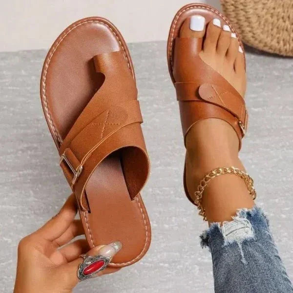 Stornfield | Women's Orthopedic Hallux Valgus Correction Leather Sandals