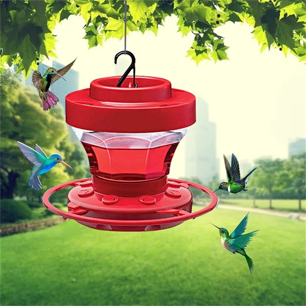 Red Nectar House for Hummingbirds with Insect Stop | Stornfield