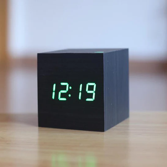 Stornfield | Modern Digital Wood Clock