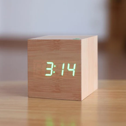 Stornfield | Modern Digital Wood Clock