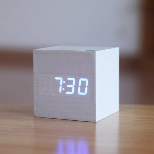 Stornfield | Modern Digital Wood Clock