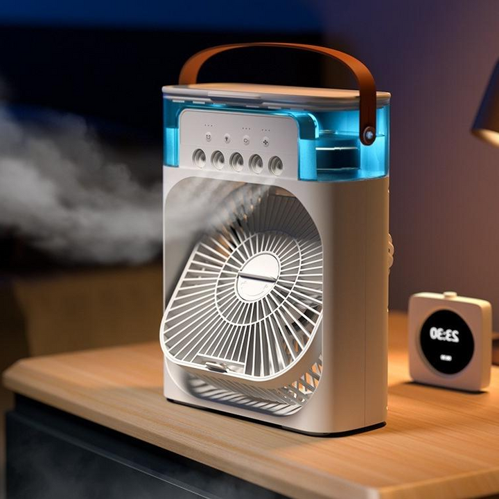 Spray Small Fan Five Hole Humidification Small Refrigeration Air Conditioner Mini Fan Water Cooled Silent Air Cooler | Stornfield