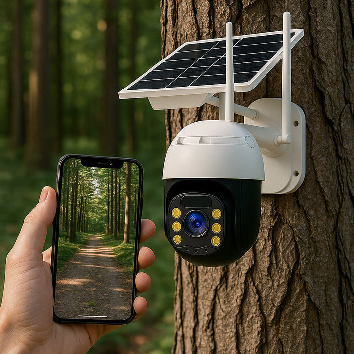 Wireless surveillance camera – solar-powered – 2K Full HD | Stornfield