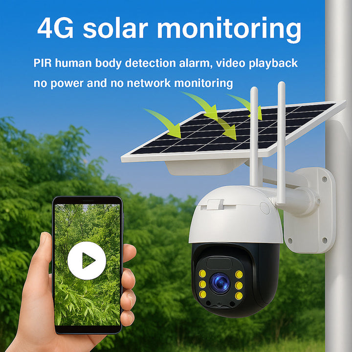 Wireless surveillance camera – solar-powered – 2K Full HD | Stornfield
