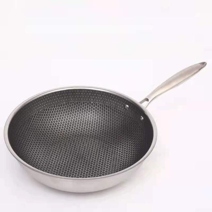 RoestvrijChef | Scratch-resistant Frying Pan with Honeycomb Structure | Stornfield
