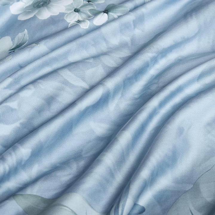 Dreamland Duvet Cover Set – 500 TC Egyptian Cotton with Floral Bird Design | Stornfield
