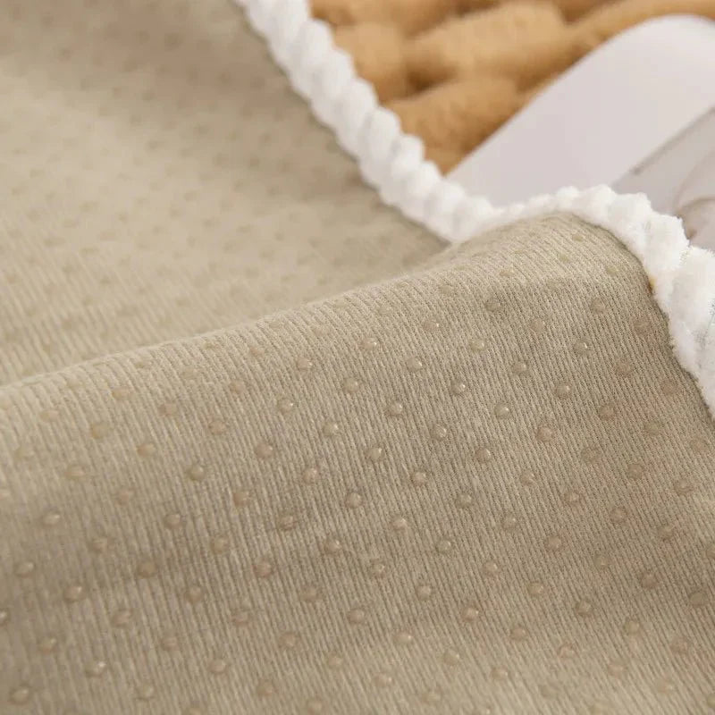 Pastel Colour Thickened Plush Sofa Blanket for Cozy Comfort | Stornfield
