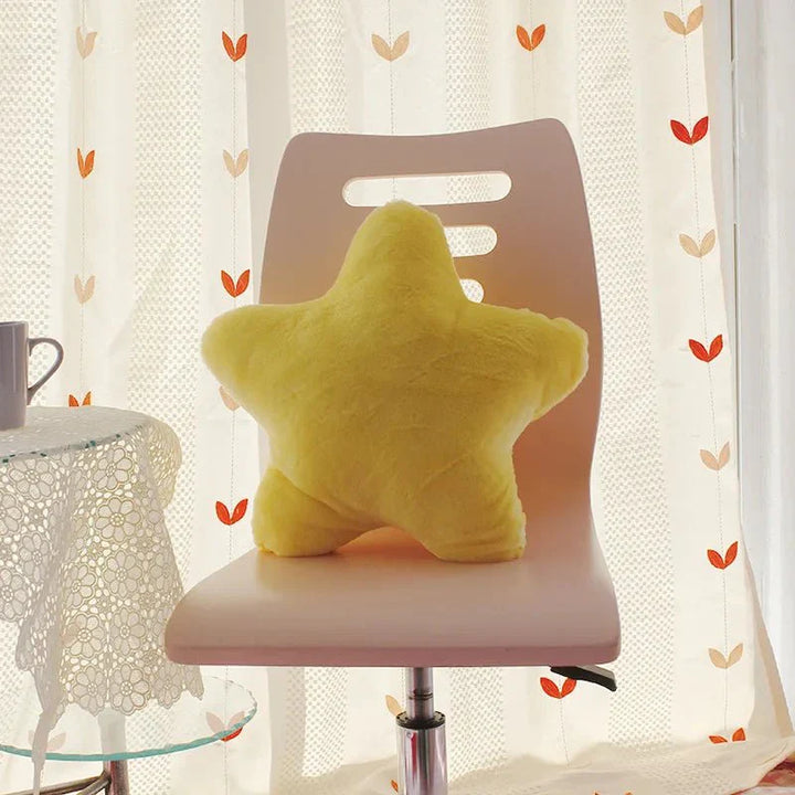 Pastel Coloured Star Shape Soft Cushion 40x40cm Polyester | Stornfield