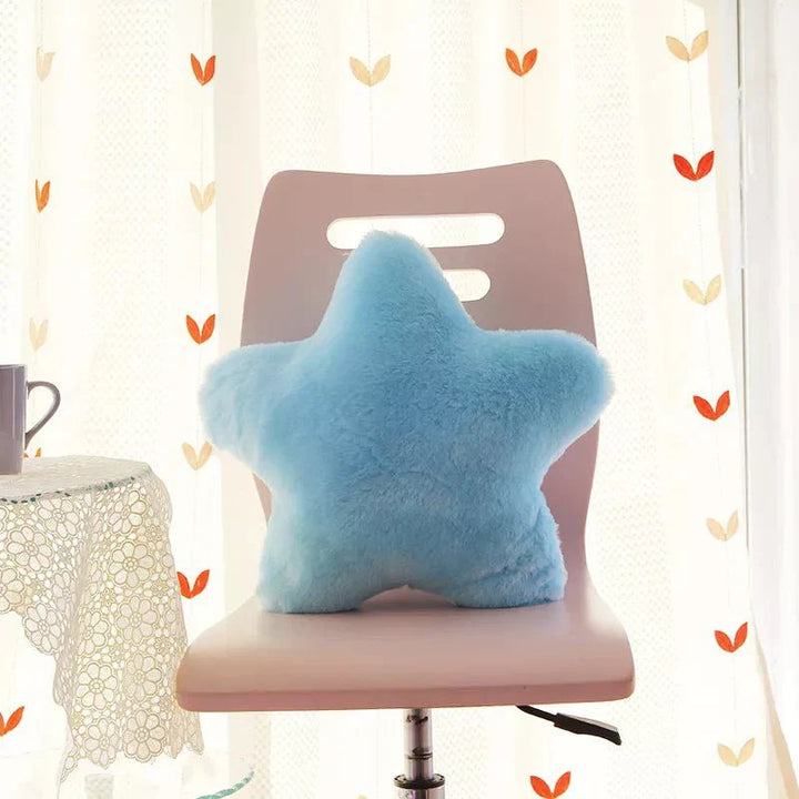 Pastel Coloured Star Shape Soft Cushion 40x40cm Polyester | Stornfield