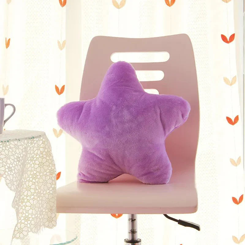 Pastel Coloured Star Shape Soft Cushion 40x40cm Polyester | Stornfield