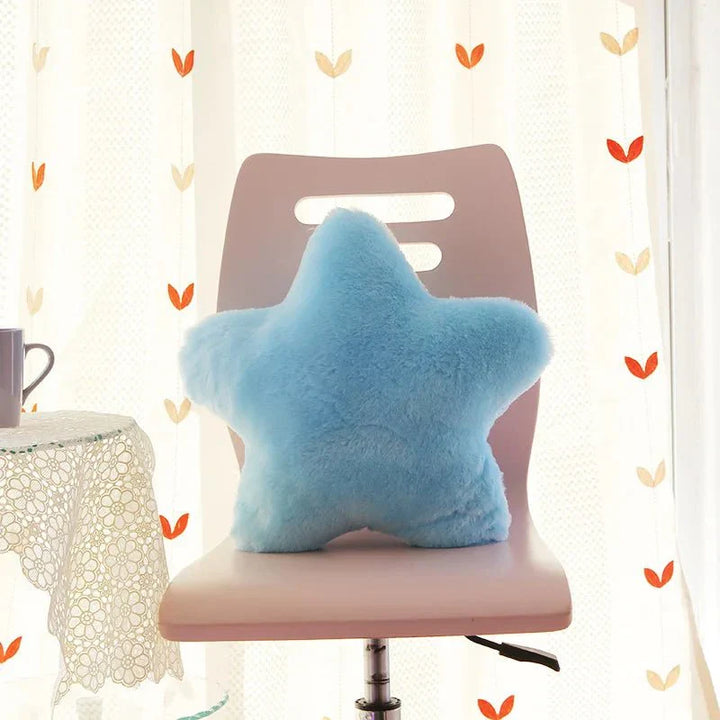 Pastel Coloured Star Shape Soft Cushion 40x40cm Polyester | Stornfield