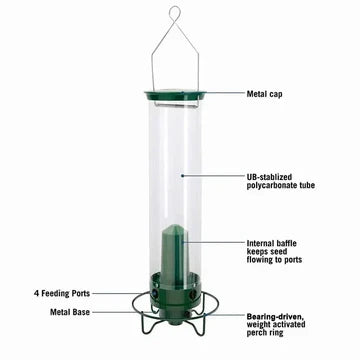 Stornfield | Bird Feeder | Squirrel-Proof Hanging Seed Feeder Outdoor