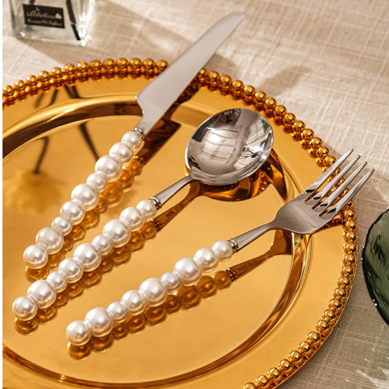 Pearl Cutlery Set Stainless Steel Creativity Flatware Cutlery Set | Stornfield