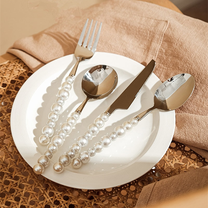 Pearl Cutlery Set Stainless Steel Creativity Flatware Cutlery Set | Stornfield