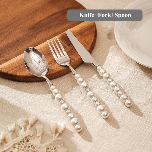 Pearl Cutlery Set Stainless Steel Creativity Flatware Cutlery Set | Stornfield