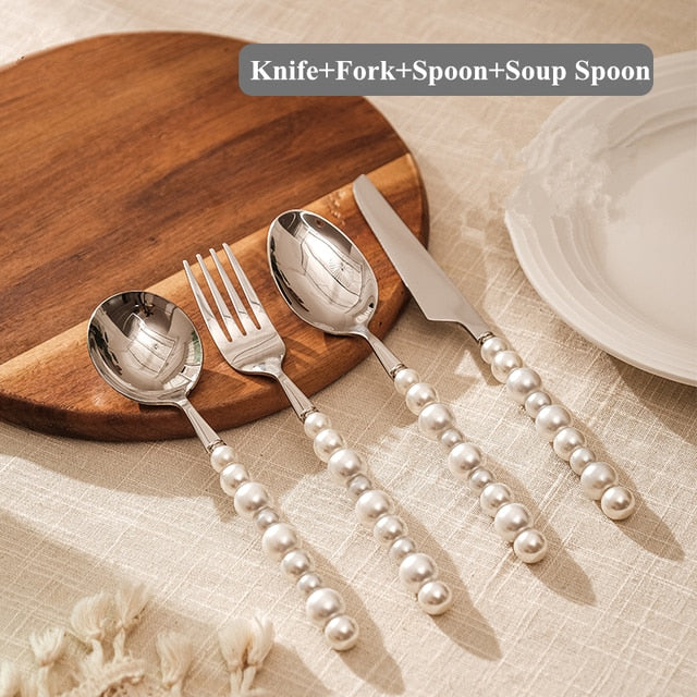 Pearl Cutlery Set Stainless Steel Creativity Flatware Cutlery Set | Stornfield